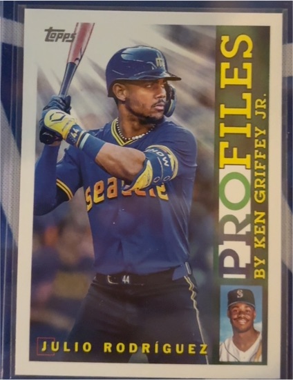 2026 Topps Series 1 #TP-21 Julio Rodríguez Profiles by Ken Griffey Jr. — front