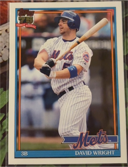 2026 Topps Series 1 75th Anniversary #T91-66 David Wright — front