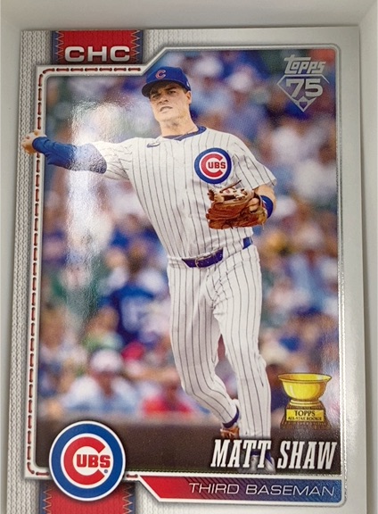 2026 Topps Series 1 #27 Matt Shaw — front