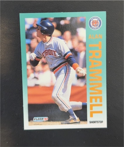 1992 Fleer #148 Alan Trammell — front