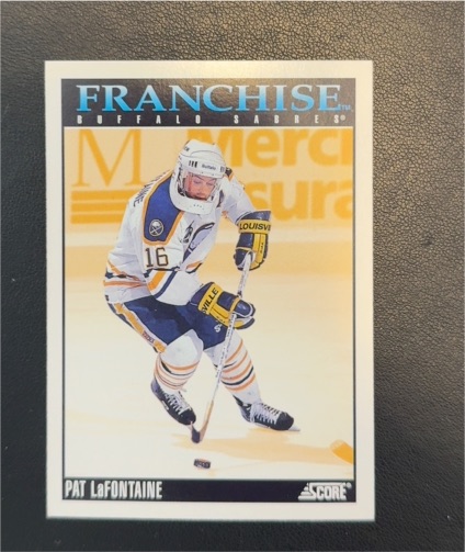 1992-93 Score #420 Pat LaFontaine Franchise Buffalo Sabres — front