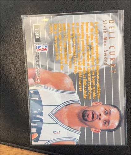 1994-95 Fleer Ultra #1 Dell Curry NBA Award Winners — front