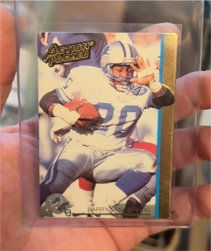 1992 Action Packed #72 Barry Sanders — front