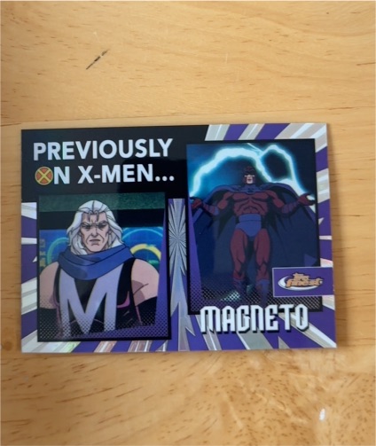 2025 Topps Finest Marvel X-Men '97 Previously On X-Men #PO-1 Magneto — front