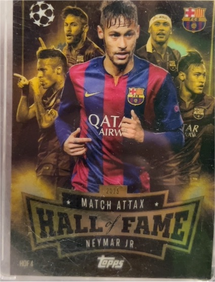 2025 Topps Match Attax Hall of Fame #HOF4 Neymar Jr. — front