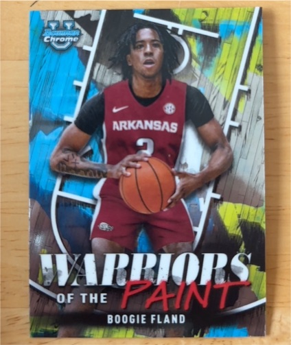 2024-25 Bowman University Chrome #WP-14 Boogie Fland Warriors of the Paint — front