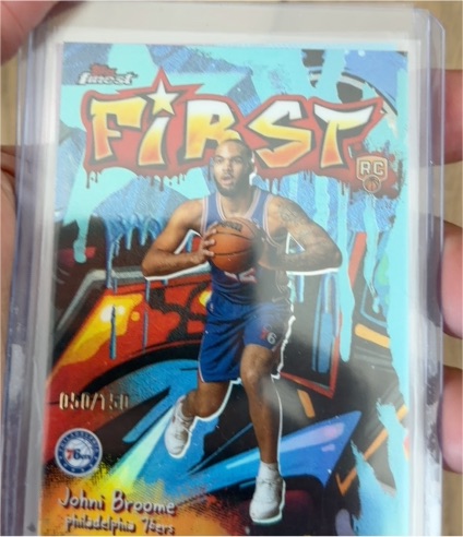 2025-26 Topps Finest #F-25 Johni Broome First Refractor RC — front