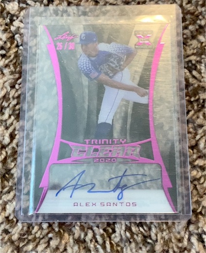 2020 Leaf Trinity Clear #CA-AS2 Alex Santos — front