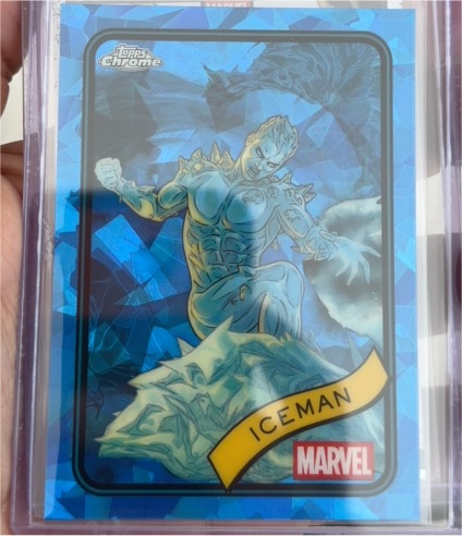 2025 Topps Chrome Marvel Sapphire #179 Iceman — front