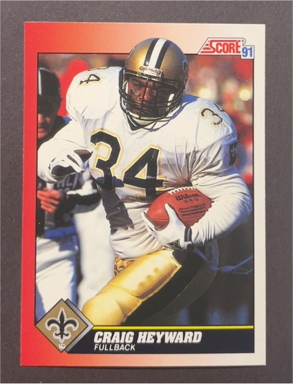 1991 Score #134 Craig Heyward — front