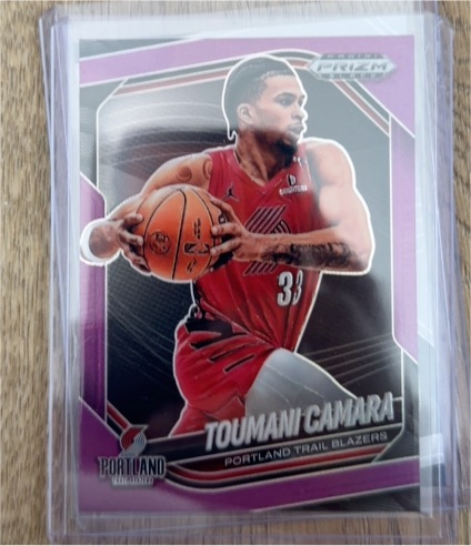 2024-25 Panini Prizm Black #149 Toumani Camara — front