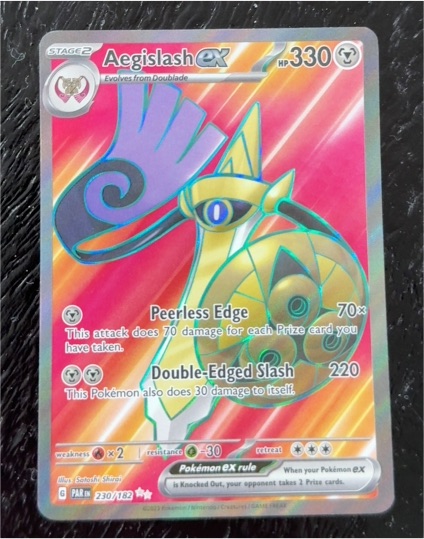2023 Pokémon Scarlet & Violet Paradox Rift #230 Aegislash ex — front