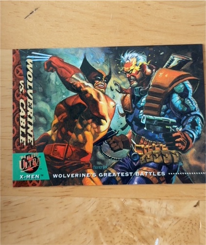 1994 Fleer Ultra X-Men #145 Wolverine vs Cable — front