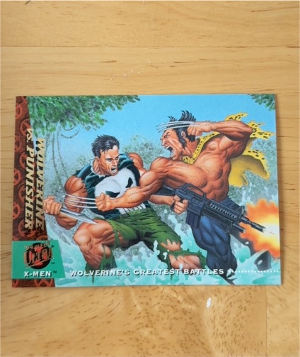 1994 Fleer Ultra X-Men #147 Wolverine vs Punisher — front