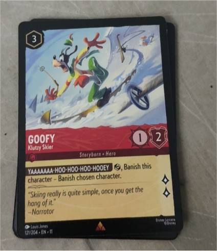 2023 Disney Lorcana Winterspell #121 Goofy - Klutzy Skier — front