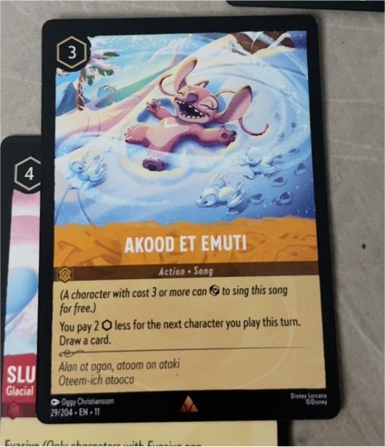 2023 Disney Lorcana Winterspell #29 Akood Et Emuti — front