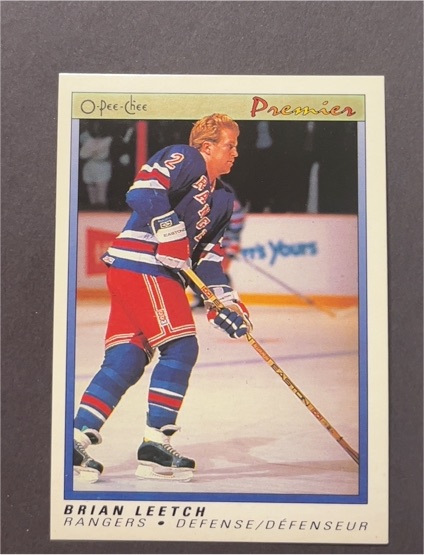 1990-91 O-Pee-Chee Premier #61 Brian Leetch — front