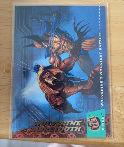 1994 Fleer Ultra X-Men #137 Wolverine vs Sabretooth Greatest Battles — front