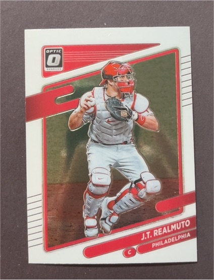 2021 Donruss Optic #161 J.T. Realmuto Philadelphia Phillies — front