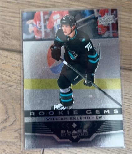 2021-22 Upper Deck Extended Series Black Diamond Rookie Gems #BD-14 William Eklund — front