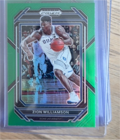 2023 Panini Prizm Draft Picks #73 Zion Williamson Green Prizm — front