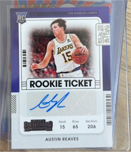 2021-22 Panini Contenders #162 Austin Reaves Rookie Ticket — front