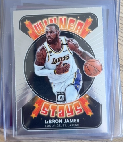 2021-22 Panini Donruss Optic #3 LeBron James Winner Stays — front