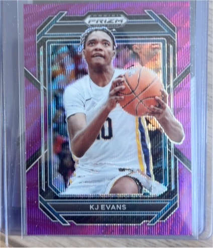 2023-24 Panini Prizm Draft Picks Purple Wave Prizm #14 KJ Evans — front