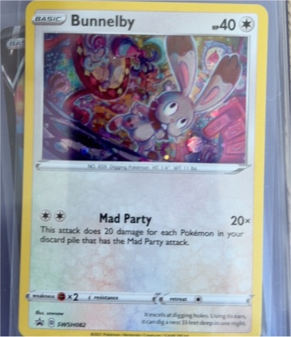2021 Pokémon SWSH #SWSH082 Bunnelby — front