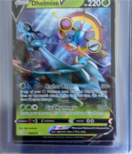 2021 Pokémon TCG Sword & Shield #009/202 Dhelmise V — front