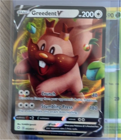 2021 Pokémon Shining Fates #053 Greedent V — front