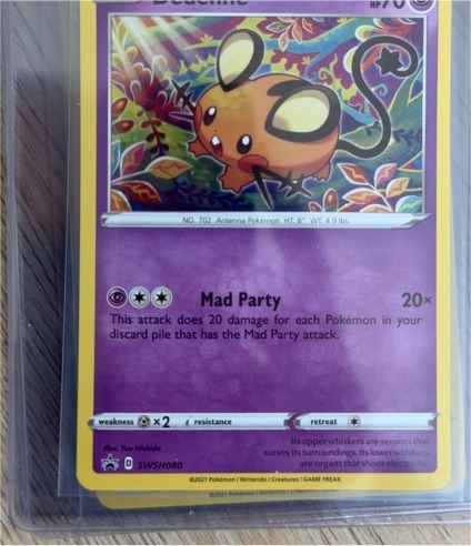2021 Pokémon Black Star Promo #SWSH080 Dedenne — front