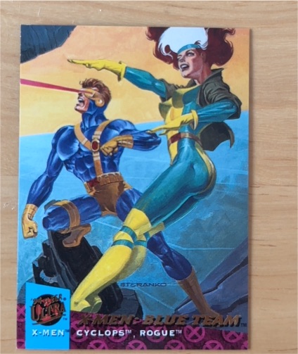 1994 Fleer Ultra X-Men #114 Cyclops Rogue Blue Team — front
