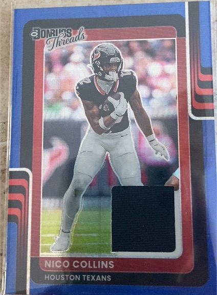 2025 Panini Donruss Optic Threads Prizm #DTBH-NCS Nico Collins — front