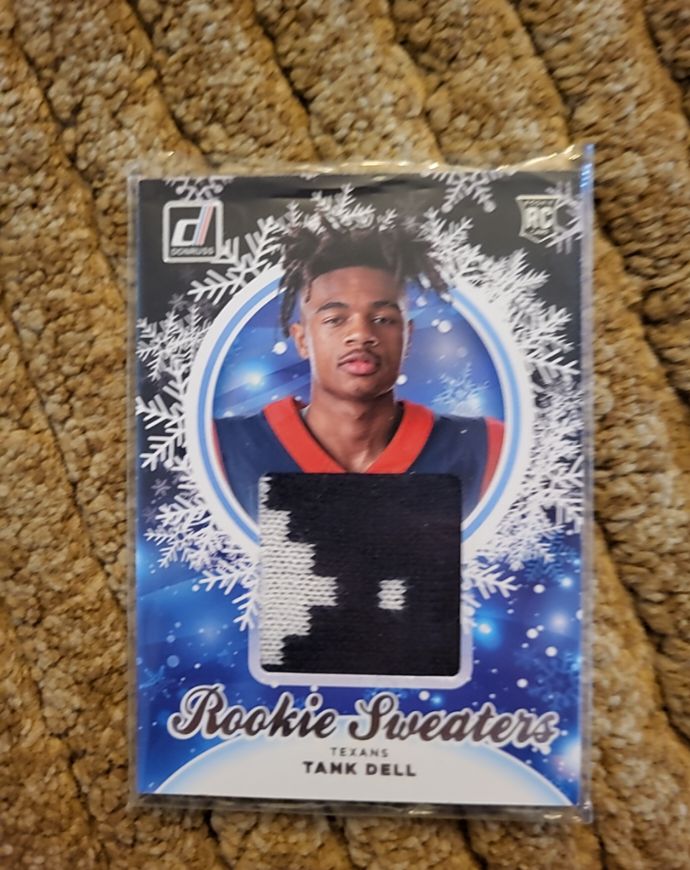 2023 Panini Donruss Rookie Holiday Sweaters #HS-TDE Tank Dell — front