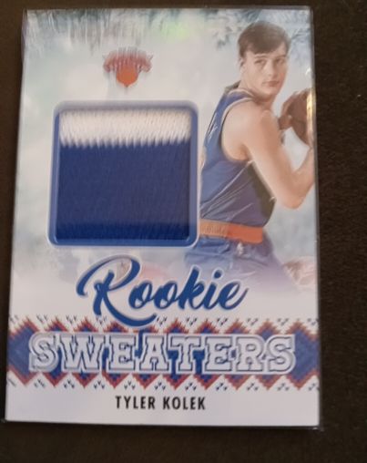 2024-25 Panini NBA Hoops #RSW-KOL Tyler Kolek Rookie Sweaters — front
