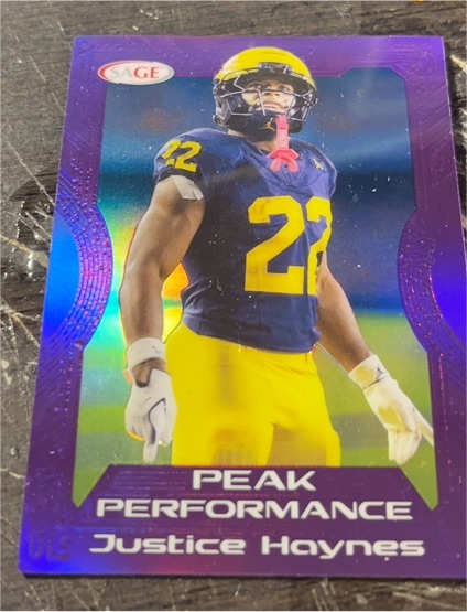 2026 Sage Low Series #PK-JH Justice Haynes — front