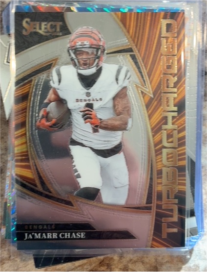 2025 Panini Select #15 Ja'Marr Chase Turbocharged — front