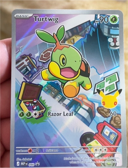 2026 Pokemon TCG MEP 040 Turtwig First Partner Illustration Promo — front