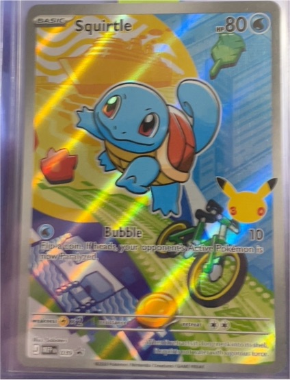 2023 Pokémon TCG First Partner Illustration Squirtle Promo Full Art Holo #039 — front