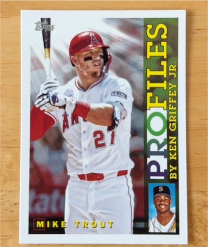 2026 Topps Series 1 #TP-2 Mike Trout Profiles by Ken Griffey Jr. — front