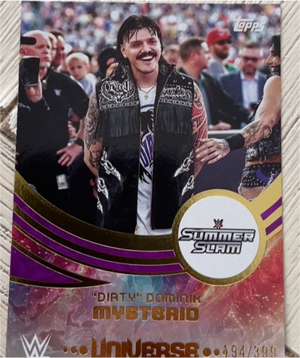 2025 Topps Universe WWE #282 Dirty Dominik Mysterio SummerSlam — front