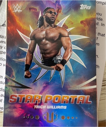 2025 Topps Universe WWE #SPO-17 Trick Williams Star Portal — front