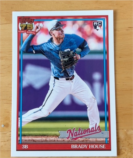 2026 Topps Series 1 #T91-41 Brady House Washington Nationals — front