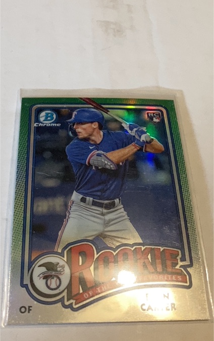 2024 Bowman Chrome #ROY-12 Evan Carter Rookie of the Year Favorites — front