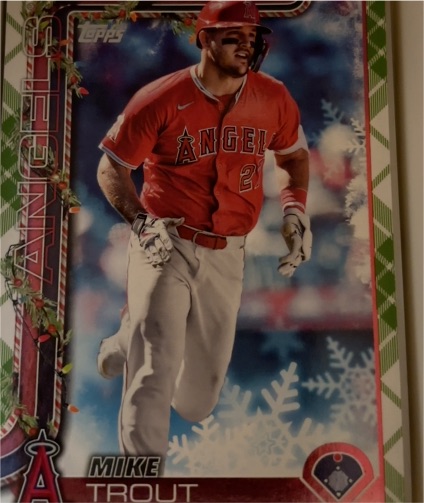 2025 Topps Holiday #H50 Mike Trout — front