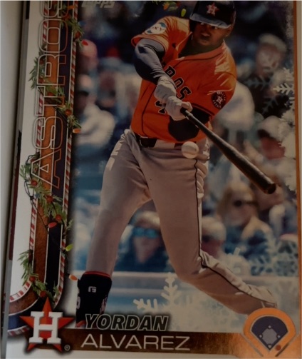 2025 Topps Holiday #H44 Yordan Alvarez — front