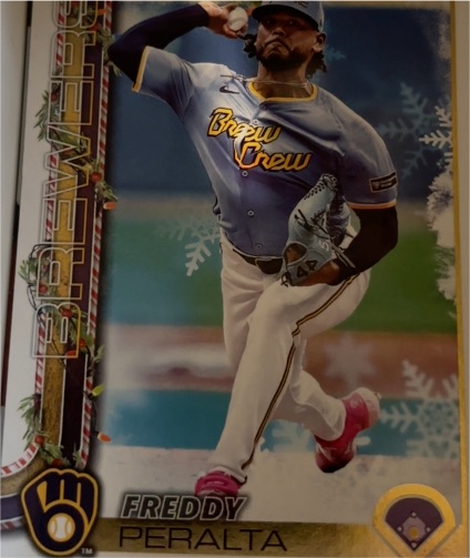 2025 Topps Holiday #H99 Freddy Peralta — front