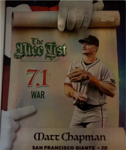 2025 Topps Holiday #MNL-8 Matt Chapman — front
