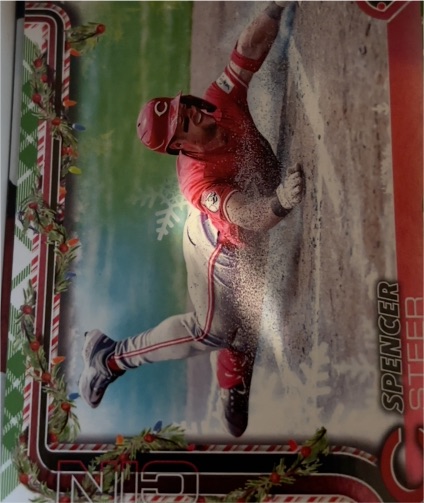 2025 Topps Holiday #H192 Spencer Steer — front